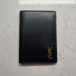 Yves Saint Laurent Black Leather Wallet